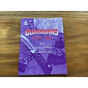 Vintage ORIGINAL Atari Guardians of the Hood Installation Instructions Manual
